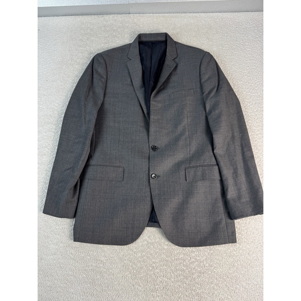 J Crew Ludlow Blazer Mens 42 Long Gray Wool Italian Fabric Suit Jacket Classic